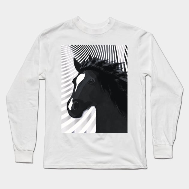 Horse Lovers Galloping Horse Long Sleeve T-Shirt by KC Morcom aka KCM Gems n Bling aka KCM Inspirations